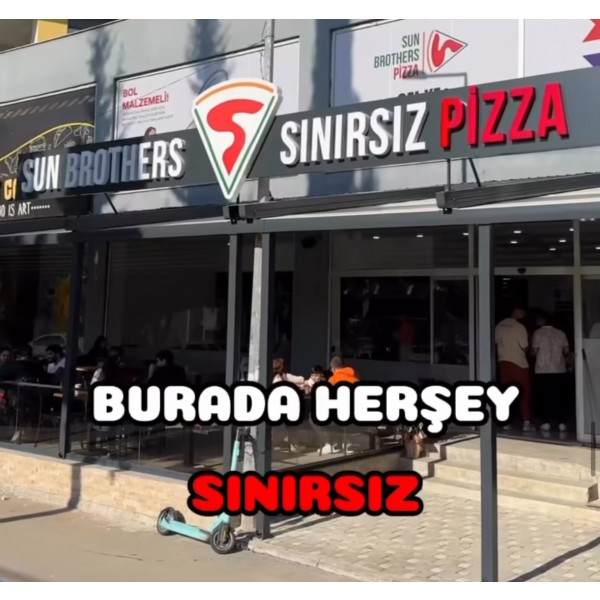 SUN BROTHERS PİZZA DA SINIRSIZ TEK KİŞİLİK MENÜ